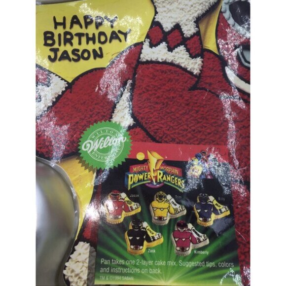 Saban Mighty Morphin Power Rangers Cake Pan Wilton 2105-5975 Vintage 1994 - Picture 7 of 12